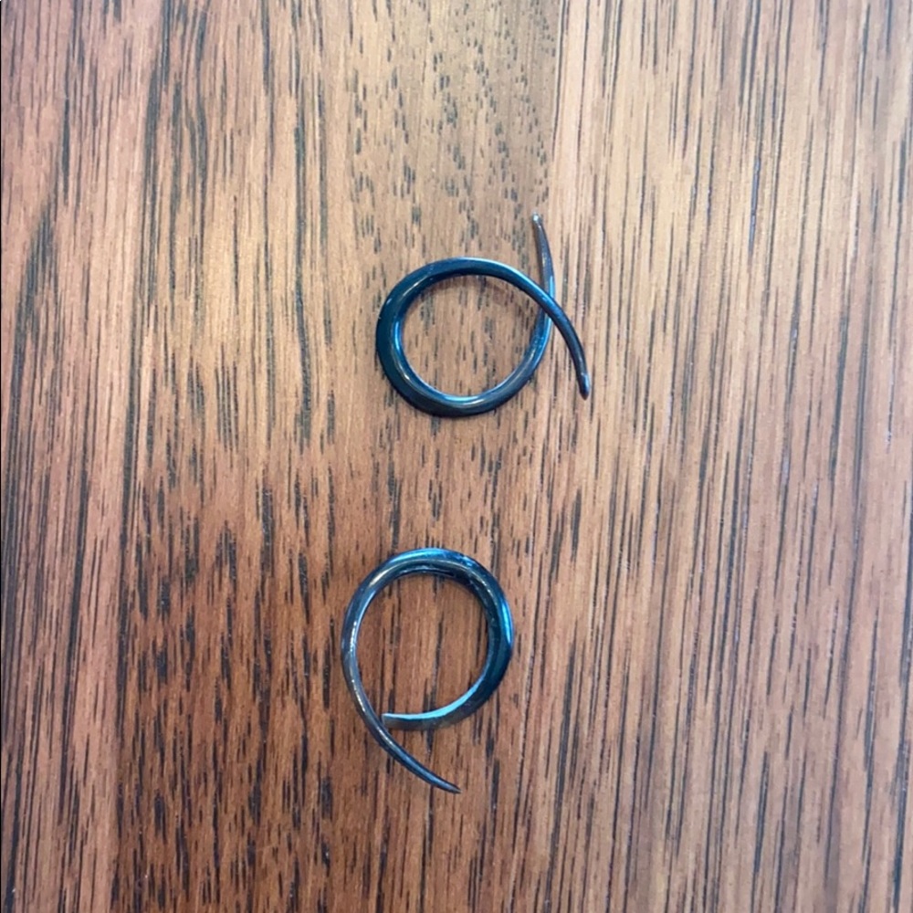 Horn gauged earrings